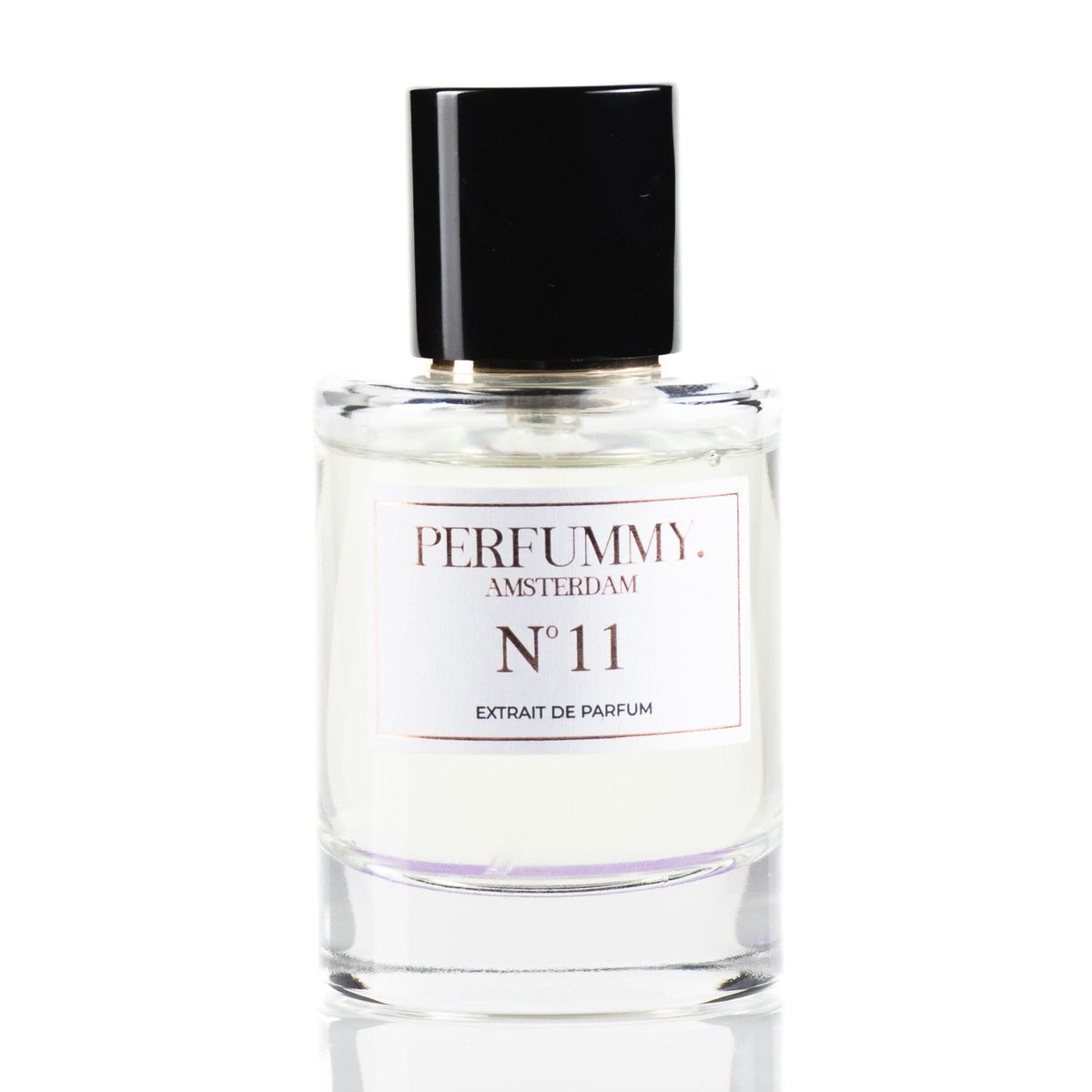 Perfume bottle Nº 11 Velvet Noir by Perfummy Amsterdam, an oriental floral extrait de parfum.